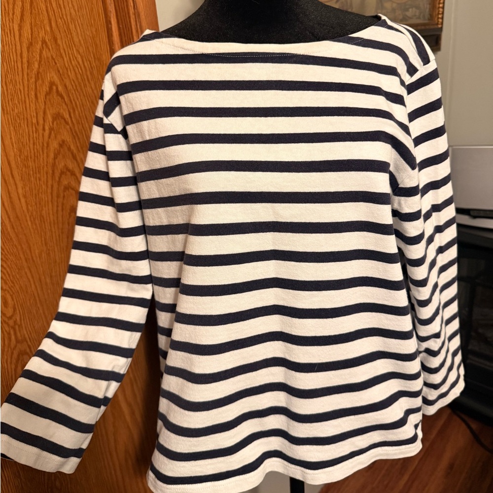 J. Crew Classic Striped Long Sleeve Top